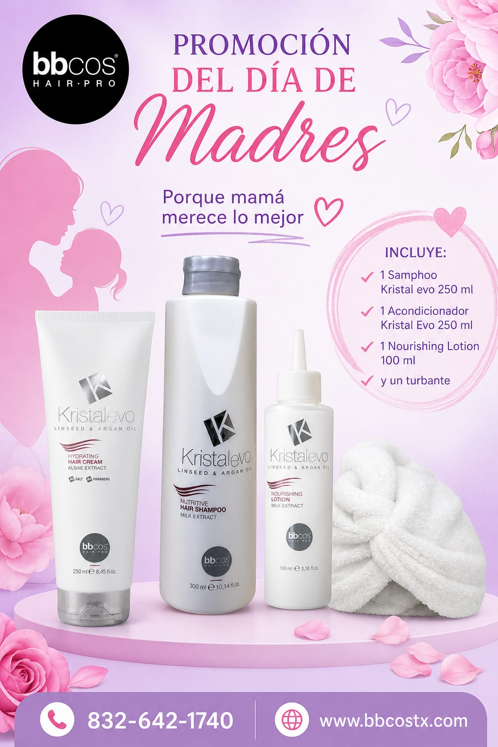 Kristal Evo Hair Hydrating Care Gift Set – Hydration & Repair Mother’s Day Bundle